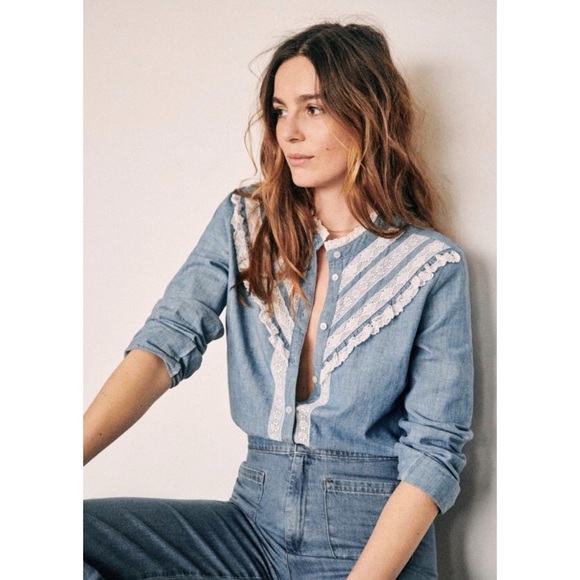 🦄SOLD🦄 NWOT Sezane | Laure Shirt - Picture 12 of 16